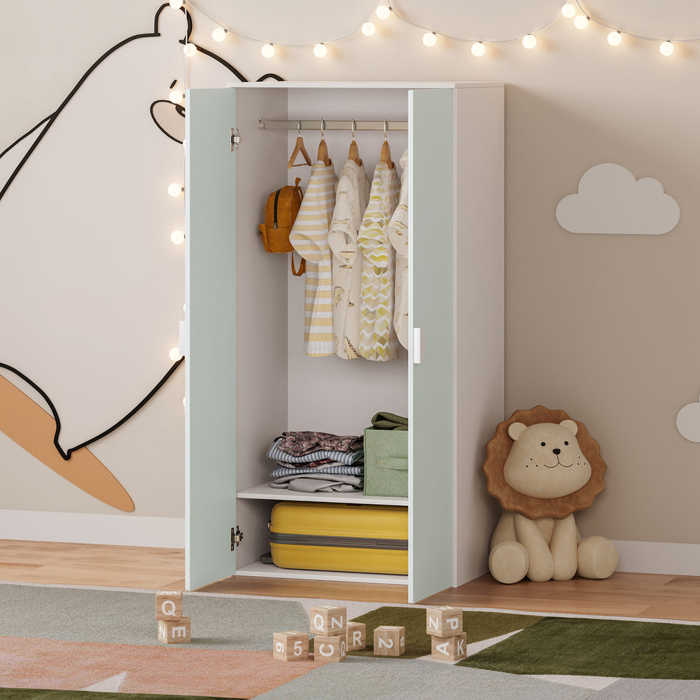 Armoire à vêtements pour enfants Sandnes 123x60x40 cm [en.casa]