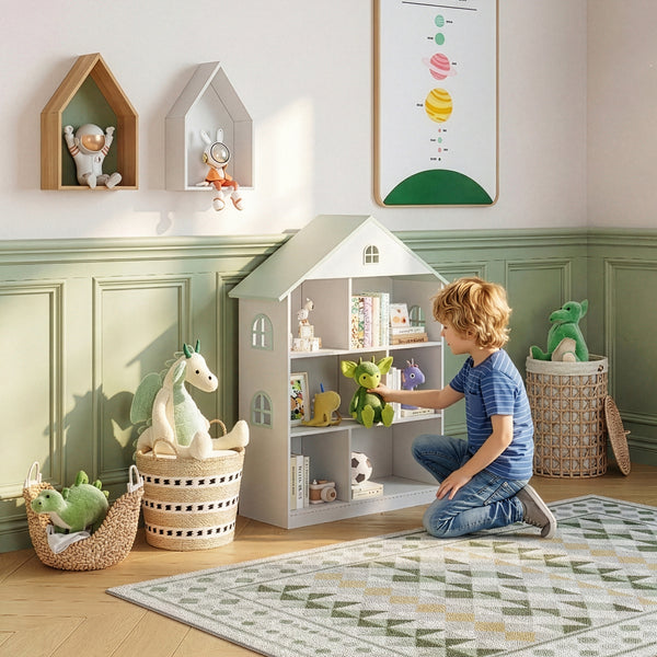 Bibliothèque pour enfants Vipsali 107 x 83 x 30 cm [en.casa]
