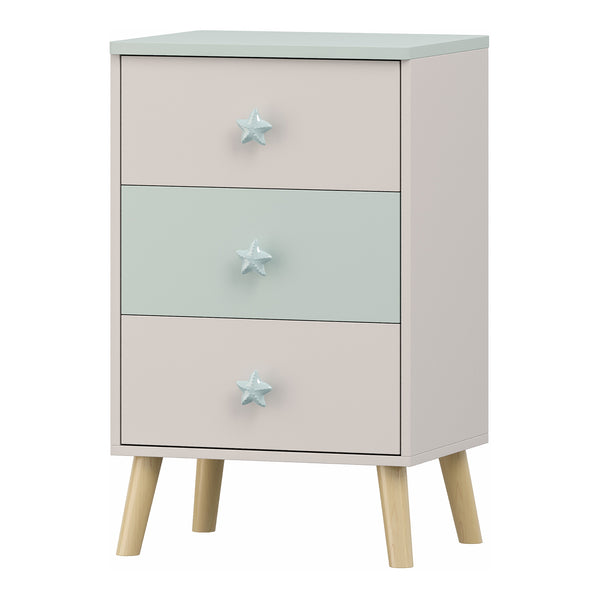 Commode pour enfants Sandnes avec 3 tiroirs [en.casa]
