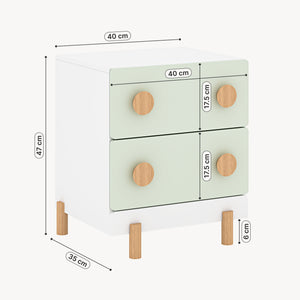 Table de chevet pour enfants Vaarentaa [en.casa]
