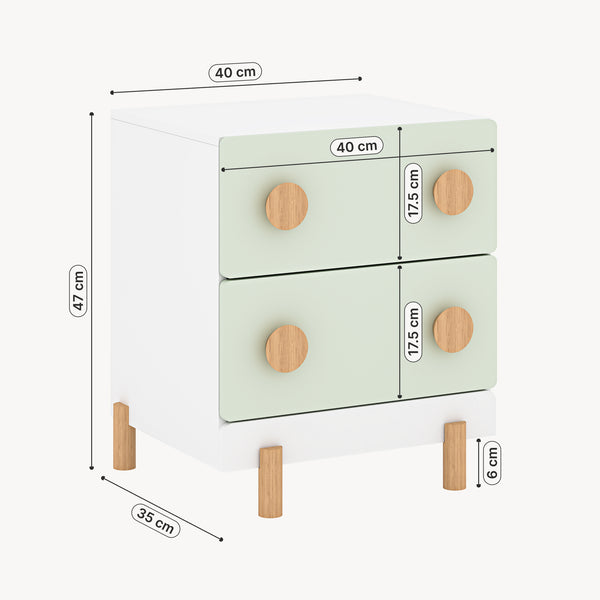 Table de chevet pour enfants Vaarentaa [en.casa]