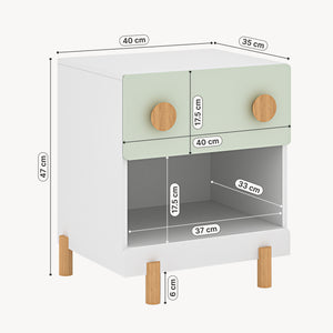 Table de chevet pour enfants Vaarentaa [en.casa]