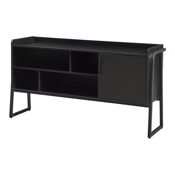 Ensemble de meubles Storfjord noir [en.casa]