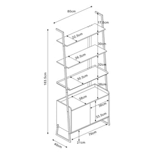 Ensemble de meubles Storfjord noir [en.casa]