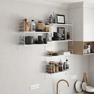Étagère murale Strängnäs à 3 niveaux réglables 50 x 60 x 15 cm [en.casa]