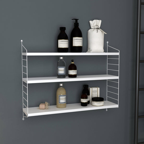 Étagère murale Strängnäs à 3 niveaux réglables 50 x 60 x 15 cm [en.casa]