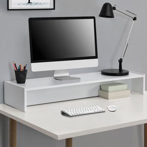 Étagère pour moniteur Flenserg 100x27x15 cm en différentes couleurs en.casa - premiumXL