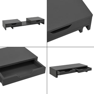 Support de moniteur Marttila avec 2 tiroirs 60x22x11cm en différentes couleurs [en.casa]