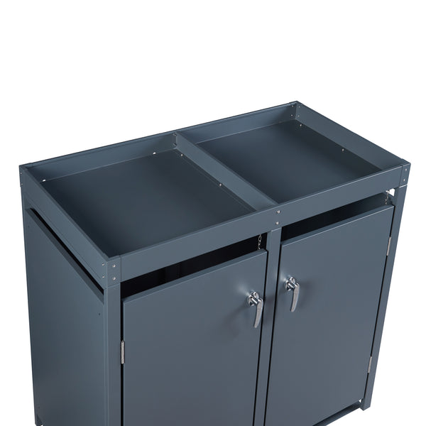 Boîte à poubelle Valkeakoski Anthracite en différentes tailles [en.casa]