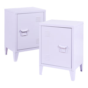 Lot de 2 tables de nuit Inari acier 57 x 40 x 30 cm [en.casa]