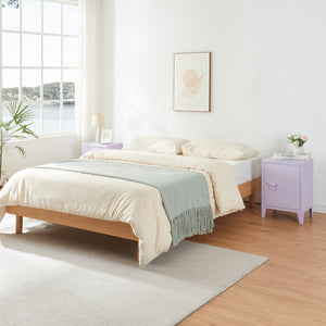Lot de 2 tables de nuit Inari acier 57 x 40 x 30 cm [en.casa]