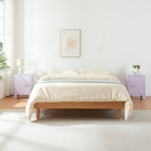 Lot de 2 tables de nuit Inari acier 57 x 40 x 30 cm [en.casa]