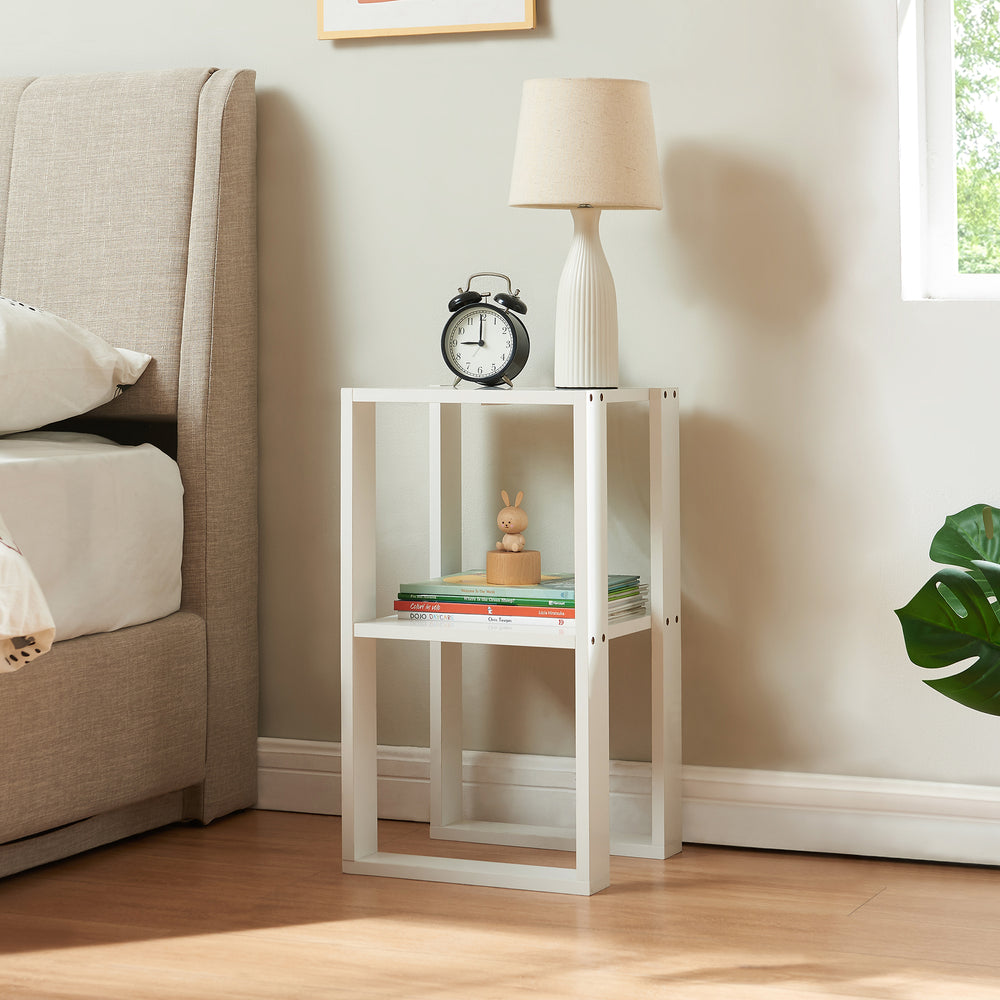 Beistelltisch Thyholm 55x30x30 cm Weiß [en.casa] - premiumXL