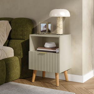 Table de nuit Nand 1 tiroir 1 compartiment [en.casa]