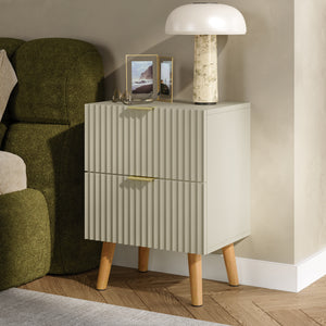Table de nuit Nand 2 tiroirs [en.casa]