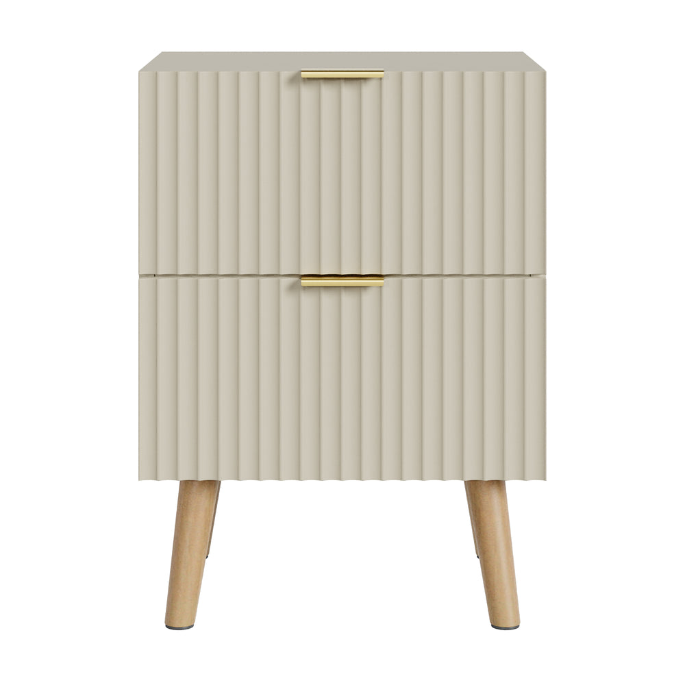 Table de chevet Nand avec 2 tiroirs [en.casa]