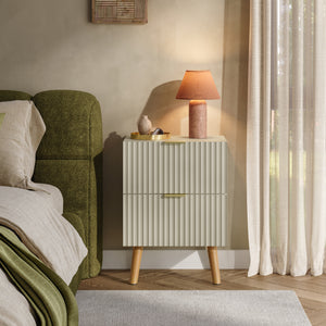 Table de nuit Nand 2 tiroirs [en.casa]