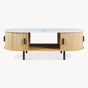 Table basse Tvedestrand 120 x 55 x 40 cm bambou [en.casa]
