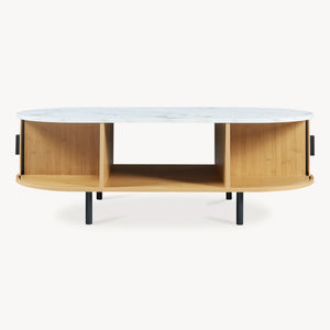 Table basse Tvedestrand 120 x 55 x 40 cm bambou [en.casa]
