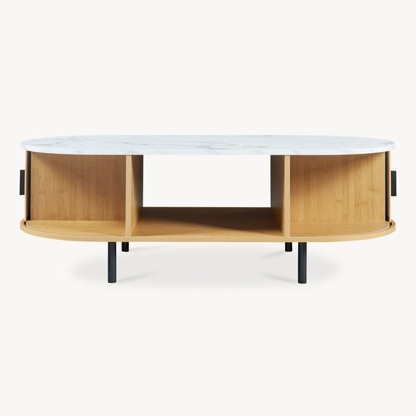 Table basse Tvedestrand 120 x 55 x 40 cm bambou [en.casa]