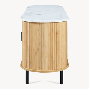 Meuble TV Tvedestrand bamboo 140 x 40 x 55 cm [en.casa]
