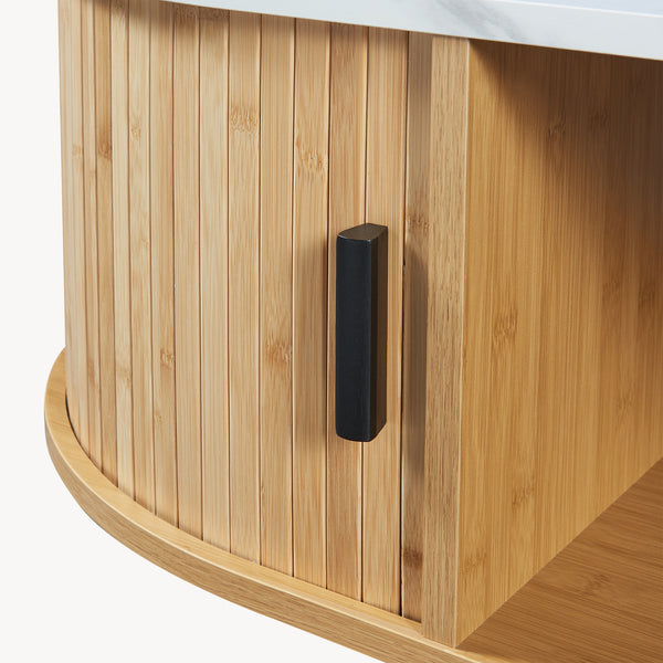 Table basse Tvedestrand 120 x 55 x 40 cm bambou [en.casa]