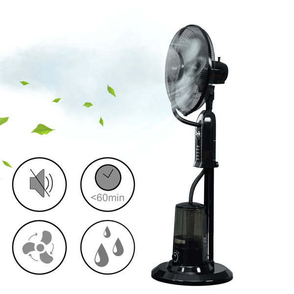 Ventilateur brumisateur Ninove 75W avec brume d'eau in.tec