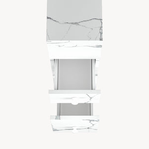 Étagère de salle de bain Broreynna sur roulettes 66 x 15 x 33 cm [en.casa]