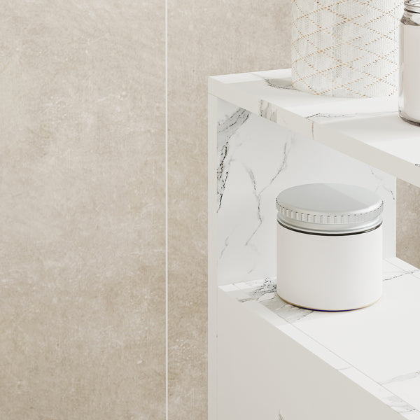 Étagère de salle de bain Broreynna sur roulettes 66 x 15 x 33 cm [en.casa]