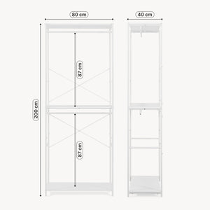 Armoire ouverte Verdfjorg [en.casa]