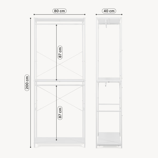 Armoire ouverte Verdfjorg [en.casa]