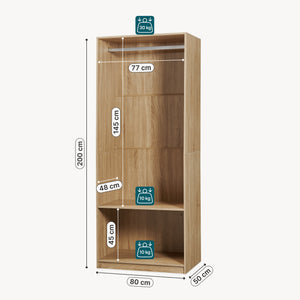 Armoire ouverte Vippsaki [en.casa]