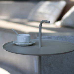 Table d'extérieur en métal Calimera 56,5 x Ø 38 cm [casa.pro]