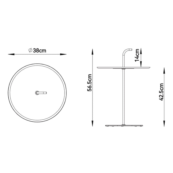 Table basse Calimera acier casa.pro