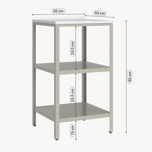 Étagère d'extérieur Bolognano acier 92 x 50 x 50 cm casa.pro