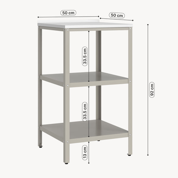 Étagère d'extérieur Bolognano acier 92 x 50 x 50 cm casa.pro