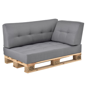 [en.casa] Coussin d’assise / de dossier / d’angle avec palette ou en kit pour canapé euro palette In/Extérieur meubles rembourrés