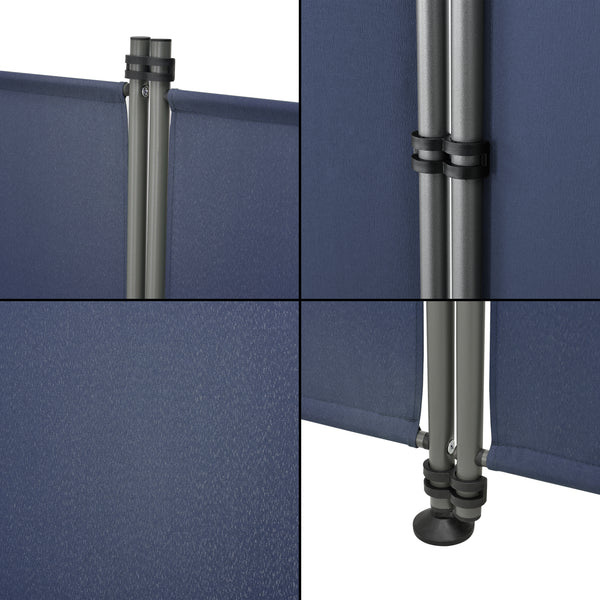 Cloison Modica Outdoor 170x215 cm quatre parties en différentes couleurs pro.tec