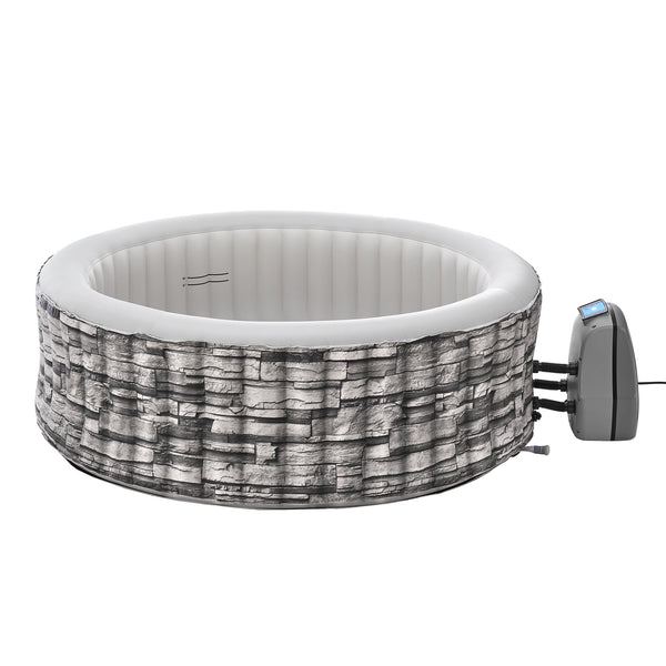 Spa gonflable Carosino aspect pierre gris pro.tec