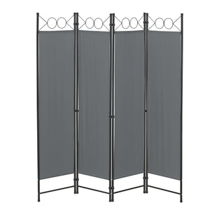 Raumteiler Saragossa 4 - teilig 160x171 cm versch Farben en.casa - premiumXL