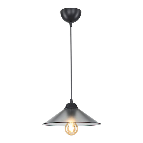 Suspension Hereford en plastique hauteur 48 cm E27 [lux.pro]