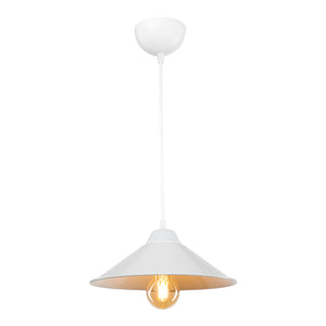 Suspension Hereford en plastique hauteur 48 cm E27 [lux.pro]