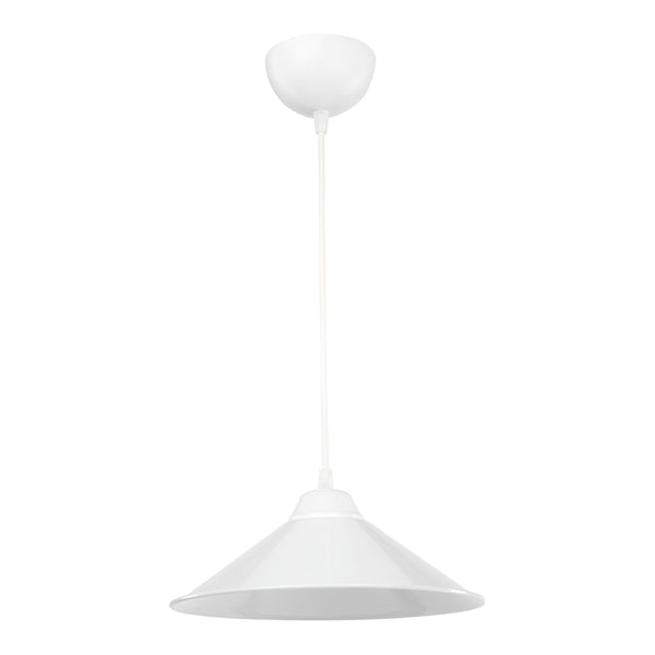 Suspension Hereford en plastique hauteur 48 cm E27 [lux.pro]