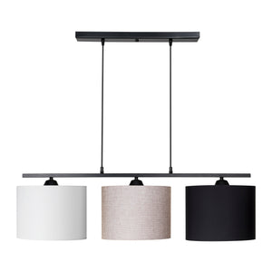 Suspension Horsham 3xE27 métal en différentes couleurs [lux.pro]