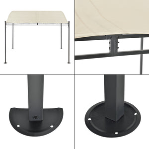 Pergola Teresina Acier Polyester 300 x 250 cm plusieurs couleurs [en.casa]