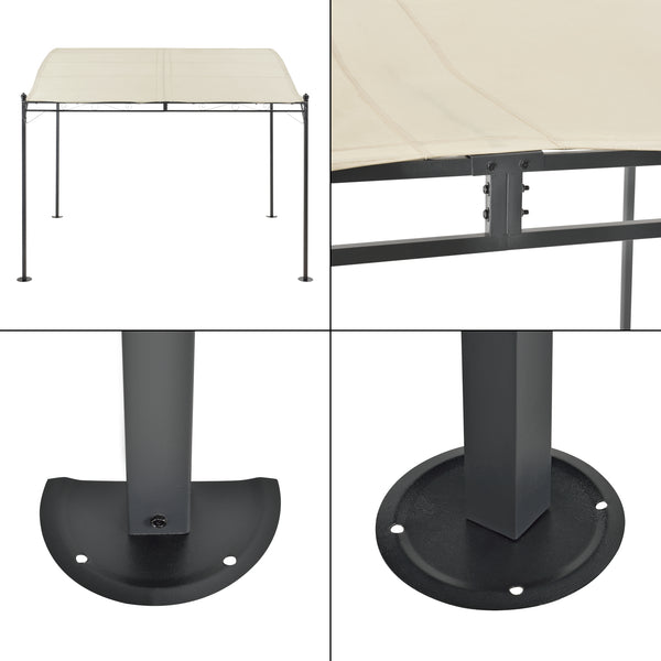 Pergola Teresina Acier Polyester 300 x 250 cm plusieurs couleurs [en.casa]