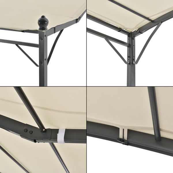 Pergola Teresina Acier Polyester 300 x 250 cm plusieurs couleurs [en.casa]