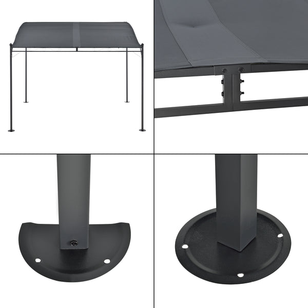 Pergola Teresina Acier Polyester 300 x 250 cm plusieurs couleurs [en.casa]