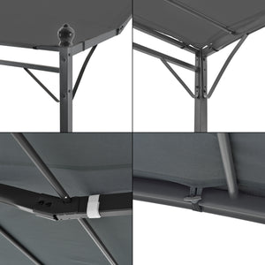 Pergola Teresina Acier Polyester 300 x 250 cm plusieurs couleurs [en.casa]