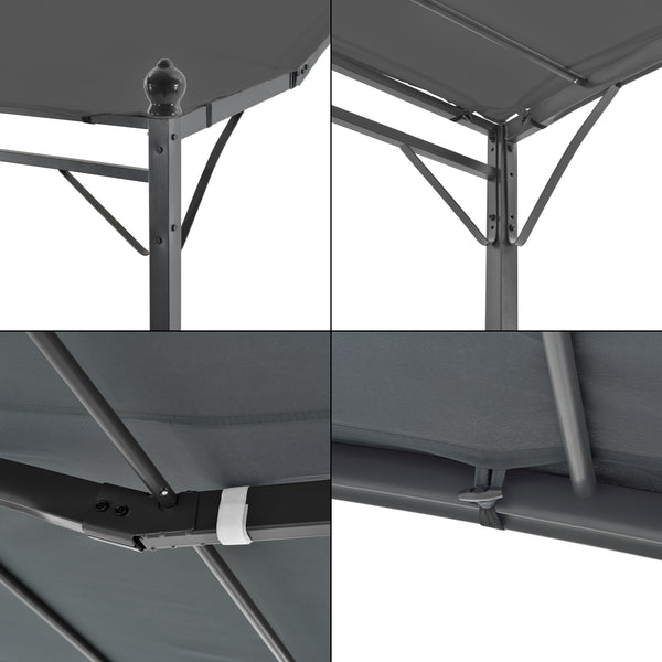 Pergola Teresina Acier Polyester 300 x 250 cm plusieurs couleurs [en.casa]